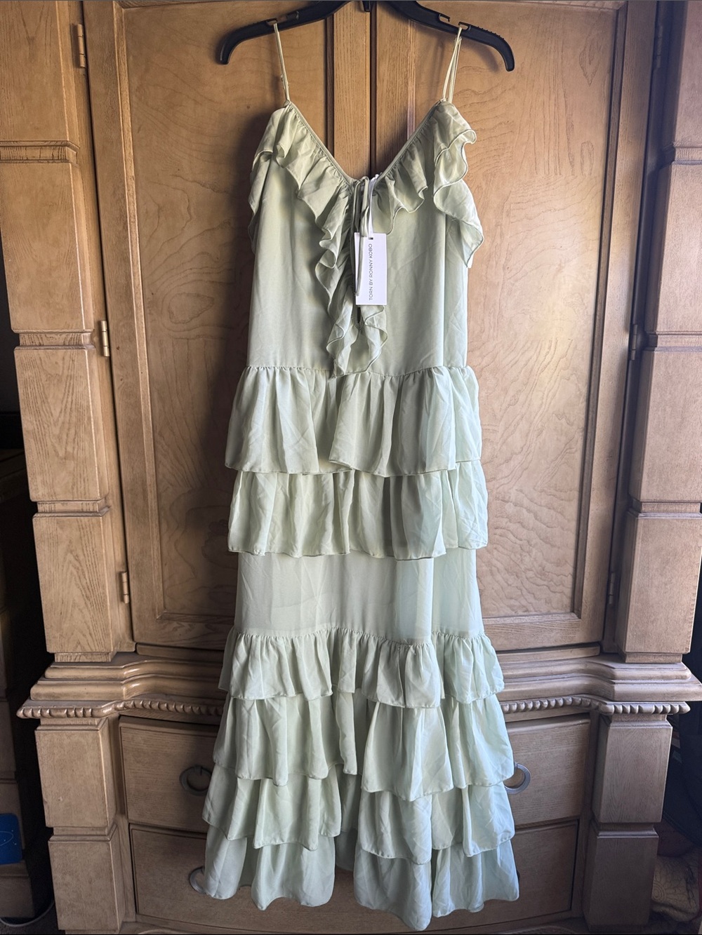 Torn by Ronny Kobo 🔥 Orcadia Dress in Sage - Picture 3 of 9